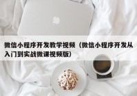 微信小程序開發(fā)教學(xué)視頻（微信小程序開發(fā)從入門到實戰(zhàn)微課視頻版）