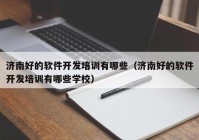 濟南好的軟件開發(fā)培訓(xùn)有哪些（濟南好的軟件開發(fā)培訓(xùn)有哪些學校）