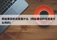 網(wǎng)站建設(shè)的流程是什么（網(wǎng)站建設(shè)的流程是什么樣的）